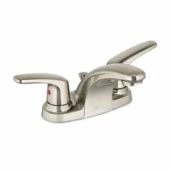 Buy 🔔 American Standard Colony® Pro Two Handle Centerset Bathroom Sink Faucet with Metal Drain Assembly in Brushed Nickel 😍