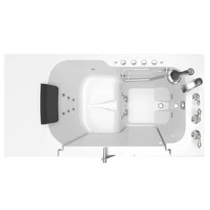 Flash Sale 🔥 American Standard 109 Premium Series 52 x 32 in. 38-Jet Gelcoat Rectangle Built-In Bathtub with Right Drain in White with Polished Chrome 🛒 - Image 3
