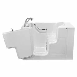 Best reviews of ⌛ American Standard 709 Value Series 52 x 30 in. 27-Jet Gelcoat and Fiberglass Rectangle Built-In 3-Wall Alcove Bathtub with Left Drain in White with Polished Chrome 🎉