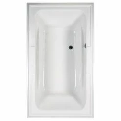 Coupon 👏 American Standard Town Square® 71-1/2 x 41-3/4 in. Whirlpool Drop-In Bathtub with Reversible Drain in White 🥰