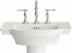 Hot Sale ❤️ American Standard Estate® Pedestal Bathroom Sink in Linen ❤️