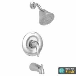 New 🥰 American Standard Reliant 3® Single Handle Single Function Bathtub & Shower Faucet in Polished Chrome (Trim Only) 🧨