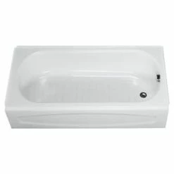 New ✔️ American Standard New Solar® 60 x 30 in. Soaker Alcove Bathtub with Left Drain in White ✨